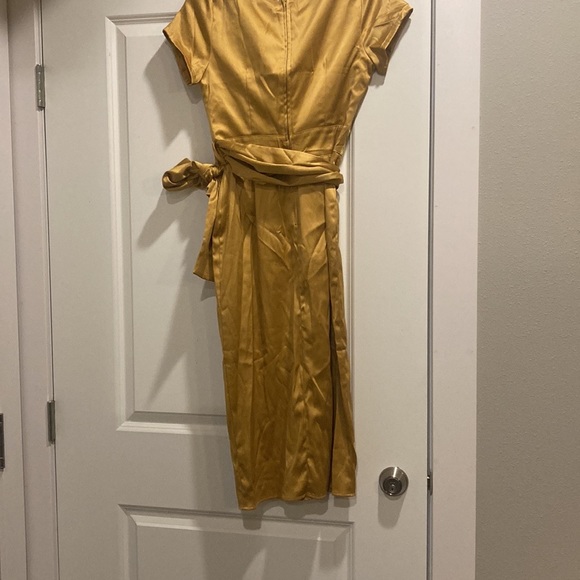 Pinup Girl Clothing “Gold Ava Dress” - Picture 4 of 7